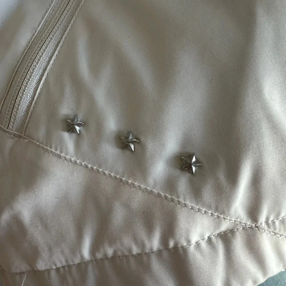 Columbia Down Feather Puffer Vest Women's Ivory Zip Pockets Outdoor. Sz: M. - Picture 9 of 13